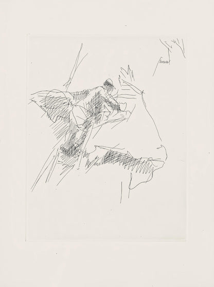 Jacques Villon, Composition (Ginestet/Pouillon 42-64), Hsiode, Les Travaux Et Les Jours, Etching