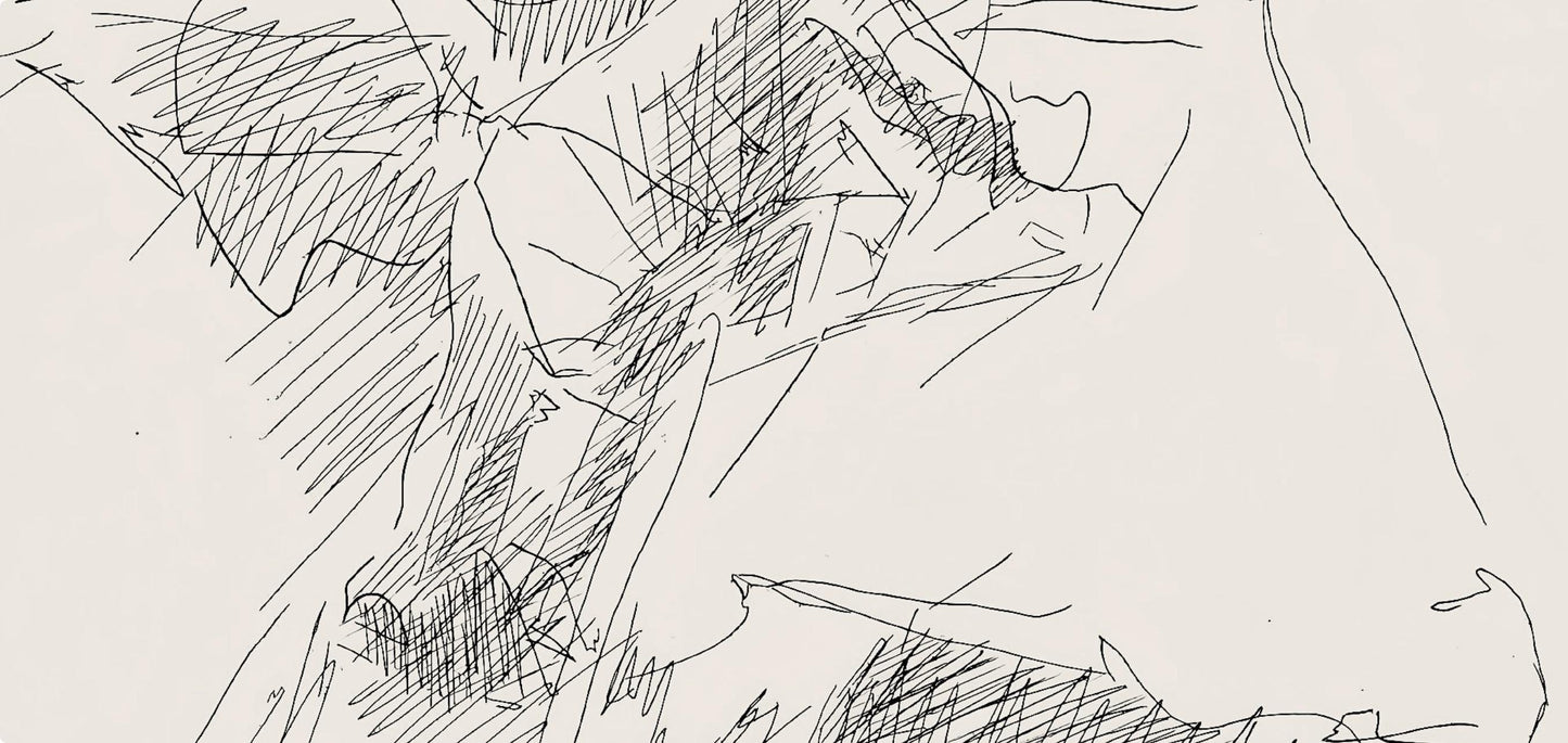 Jacques Villon, Composition (Ginestet/Pouillon 42-64), Hsiode, Les Travaux Et Les Jours, Etching