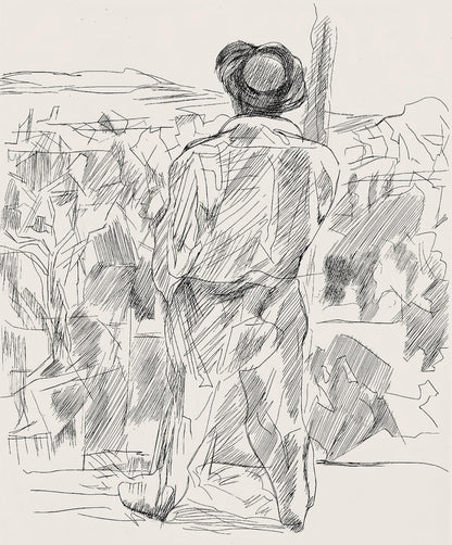 Jacques Villon, Composition (Ginestet/Pouillon 42-64), Hsiode, Les Travaux Et Les Jours, Etching