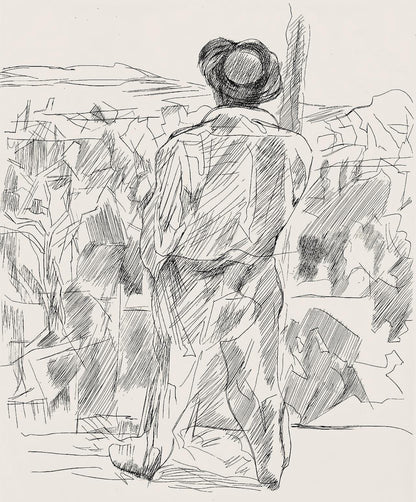 Jacques Villon, Composition (Ginestet/Pouillon 42-64), Hsiode, Les Travaux Et Les Jours, Etching