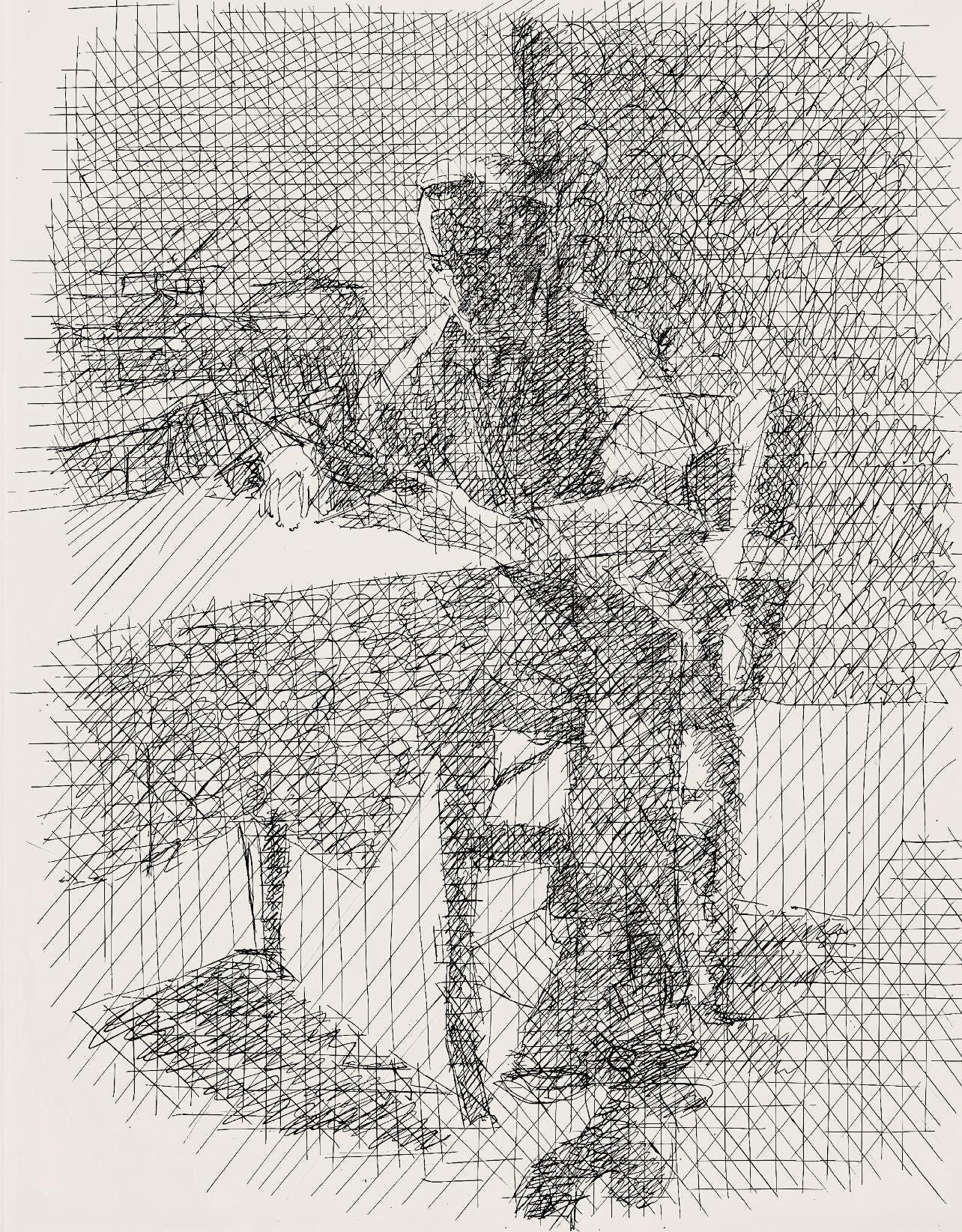 Jacques Villon, Composition (Ginestet/Pouillon 42-64), Hsiode, Les Travaux Et Les Jours, Etching