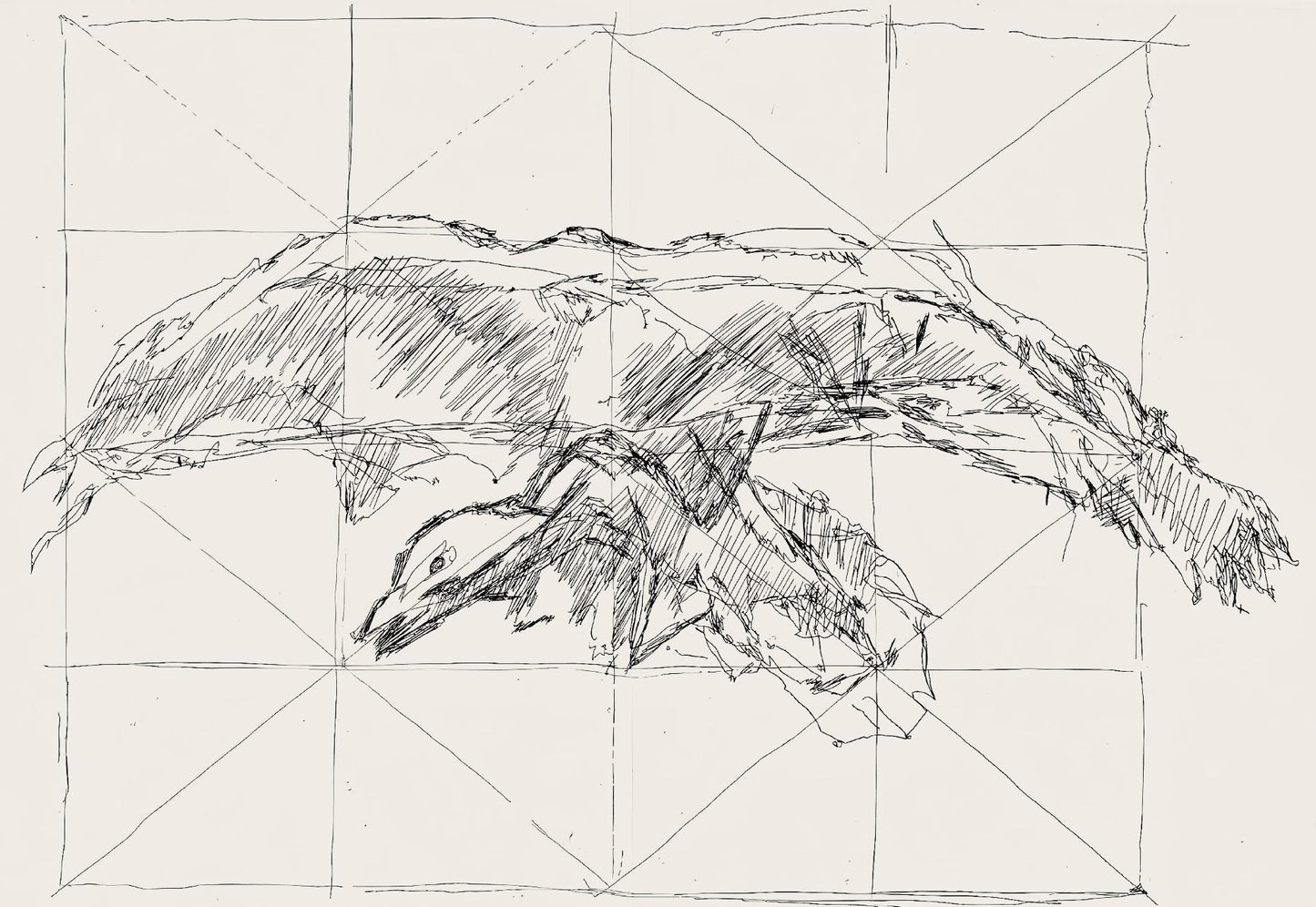 Jacques Villon, Composition (Ginestet/Pouillon 42-64), Hsiode, Les Travaux Et Les Jours, Etching