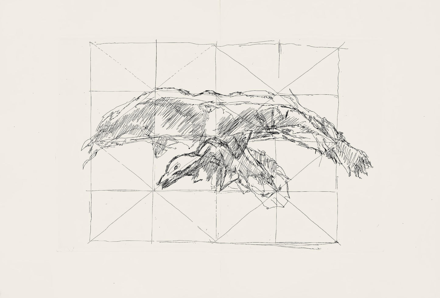 Jacques Villon, Composition (Ginestet/Pouillon 42-64), Hsiode, Les Travaux Et Les Jours, Etching