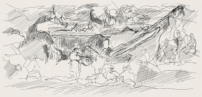 Jacques Villon, Composition (Ginestet/Pouillon 42-64), Hsiode, Les Travaux Et Les Jours, Etching