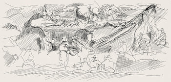 Jacques Villon, Composition (Ginestet/Pouillon 42-64), Hsiode, Les Travaux Et Les Jours, Etching