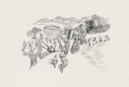 Jacques Villon, Composition (Ginestet/Pouillon 42-64), Hsiode, Les Travaux Et Les Jours, Etching