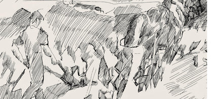 Jacques Villon, Composition (Ginestet/Pouillon 42-64), Hsiode, Les Travaux Et Les Jours, Etching