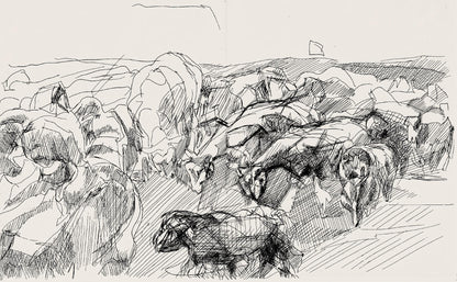 Jacques Villon, Composition (Ginestet/Pouillon 42-64), Hsiode, Les Travaux Et Les Jours, Etching