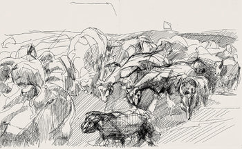 Jacques Villon, Composition (Ginestet/Pouillon 42-64), Hsiode, Les Travaux Et Les Jours, Etching