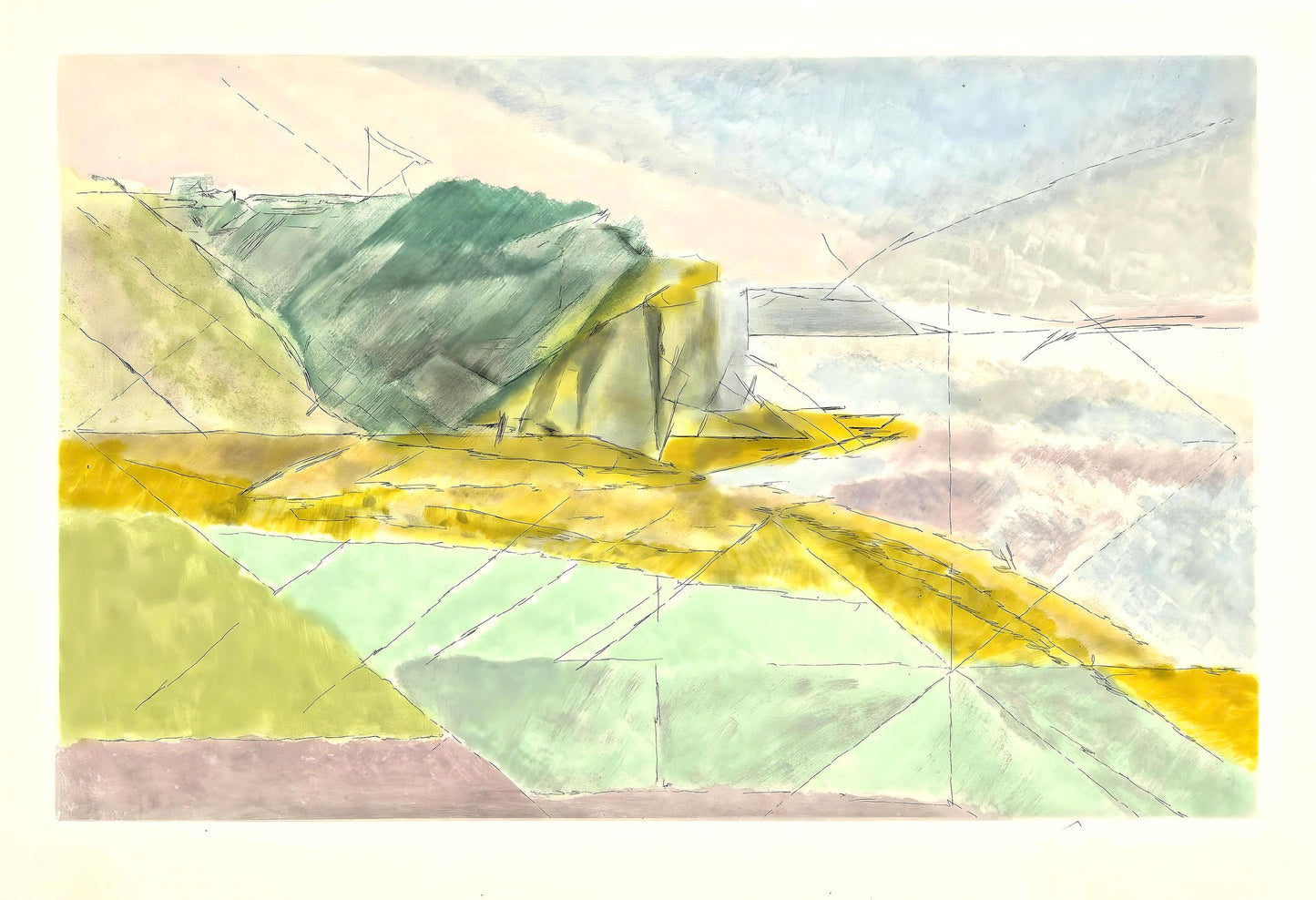 Jacques Villon, Composition (Ginestet/Pouillon 42-64), Hsiode, Les Travaux Et Les Jours, Etching