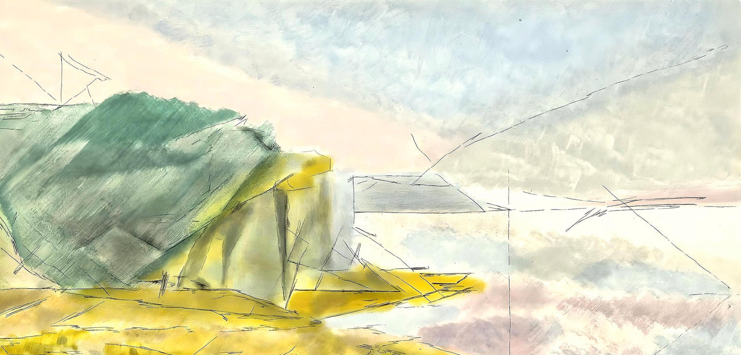 Jacques Villon, Composition (Ginestet/Pouillon 42-64), Hsiode, Les Travaux Et Les Jours, Etching