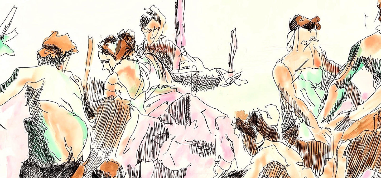 Jacques Villon, Composition (Ginestet/Pouillon 42-64), Hsiode, Les Travaux Et Les Jours, Etching