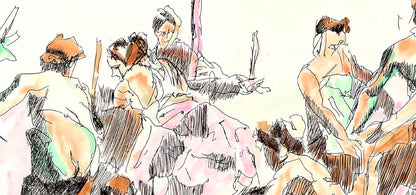 Jacques Villon, Composition (Ginestet/Pouillon 42-64), Hsiode, Les Travaux Et Les Jours, Etching