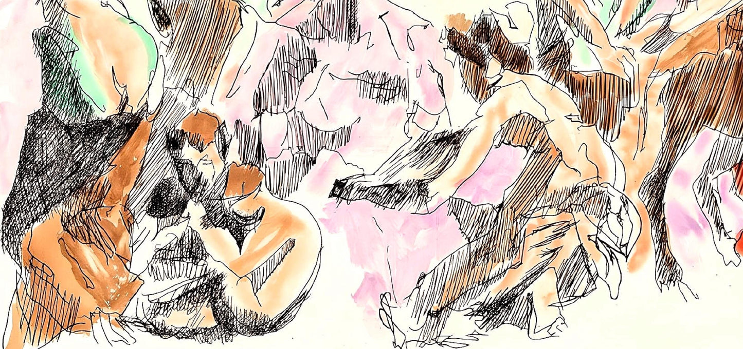 Jacques Villon, Composition (Ginestet/Pouillon 42-64), Hsiode, Les Travaux Et Les Jours, Etching