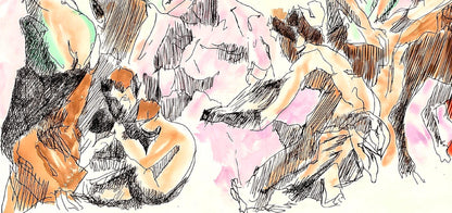 Jacques Villon, Composition (Ginestet/Pouillon 42-64), Hsiode, Les Travaux Et Les Jours, Etching