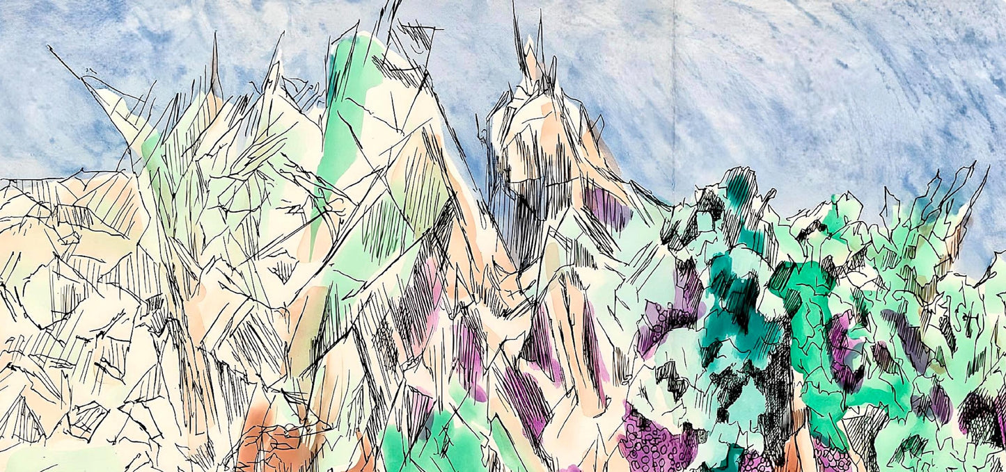 Jacques Villon, Composition (Ginestet/Pouillon 42-64), Hsiode, Les Travaux Et Les Jours, Etching