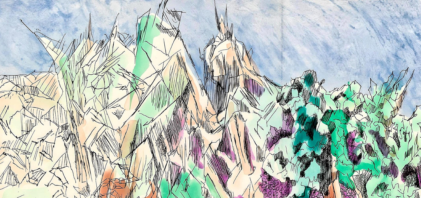 Jacques Villon, Composition (Ginestet/Pouillon 42-64), Hsiode, Les Travaux Et Les Jours, Etching