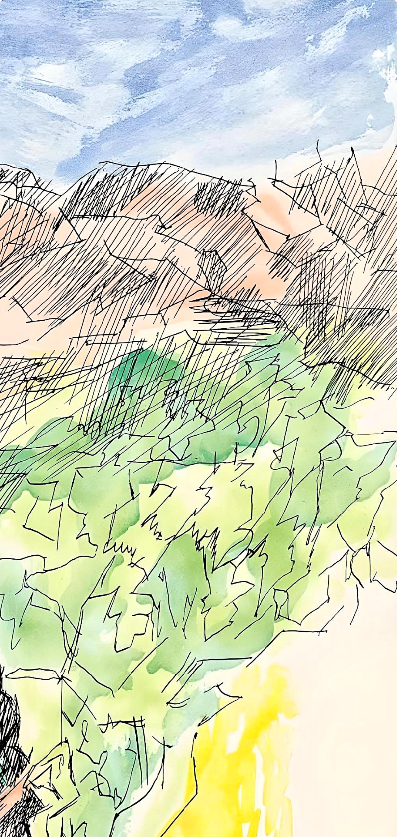 Jacques Villon, Composition (Ginestet/Pouillon 42-64), Hsiode, Les Travaux Et Les Jours, Etching