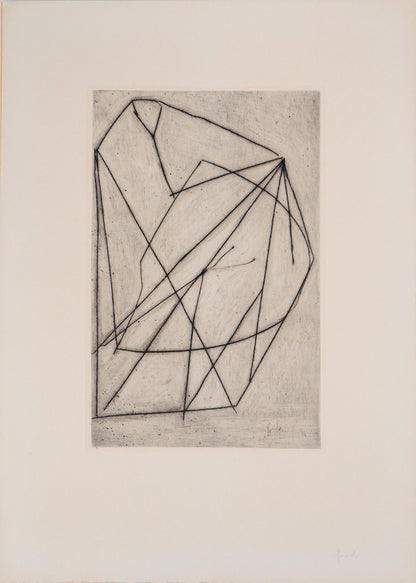Paroles I peintes Etching Labyrinthe mile Gilioli