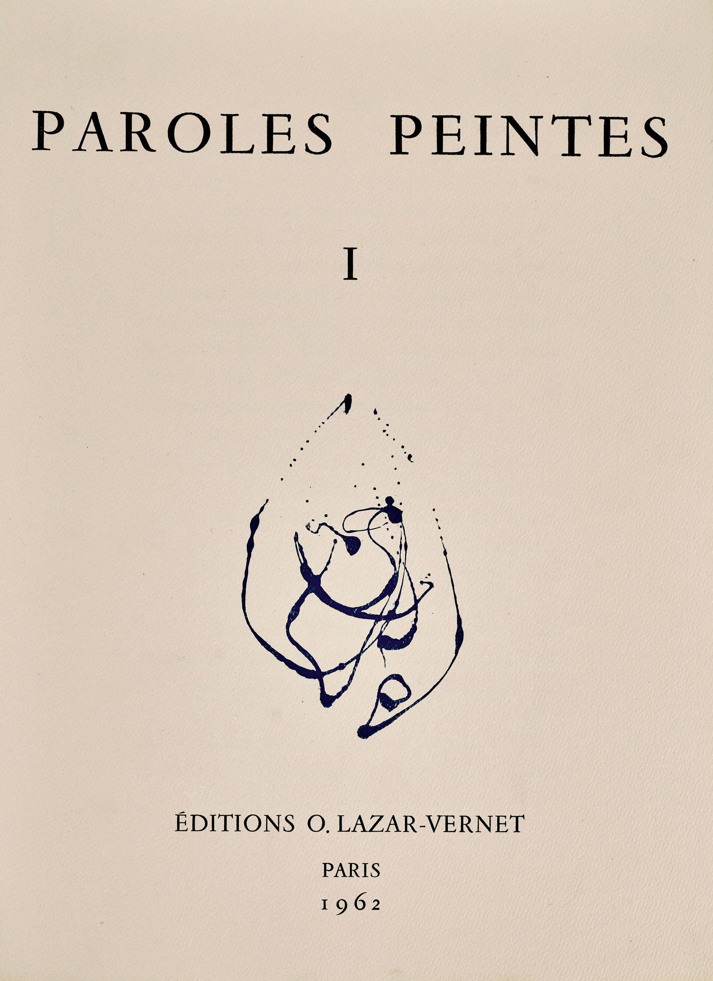 Paroles I peintes Etching Labyrinthe mile Gilioli
