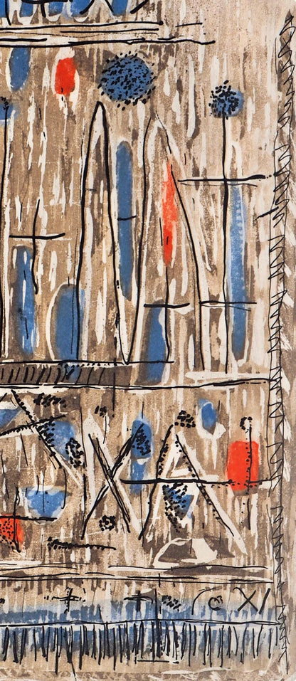 Roger Bissire, Centro, Paroles Peintes I, Etching