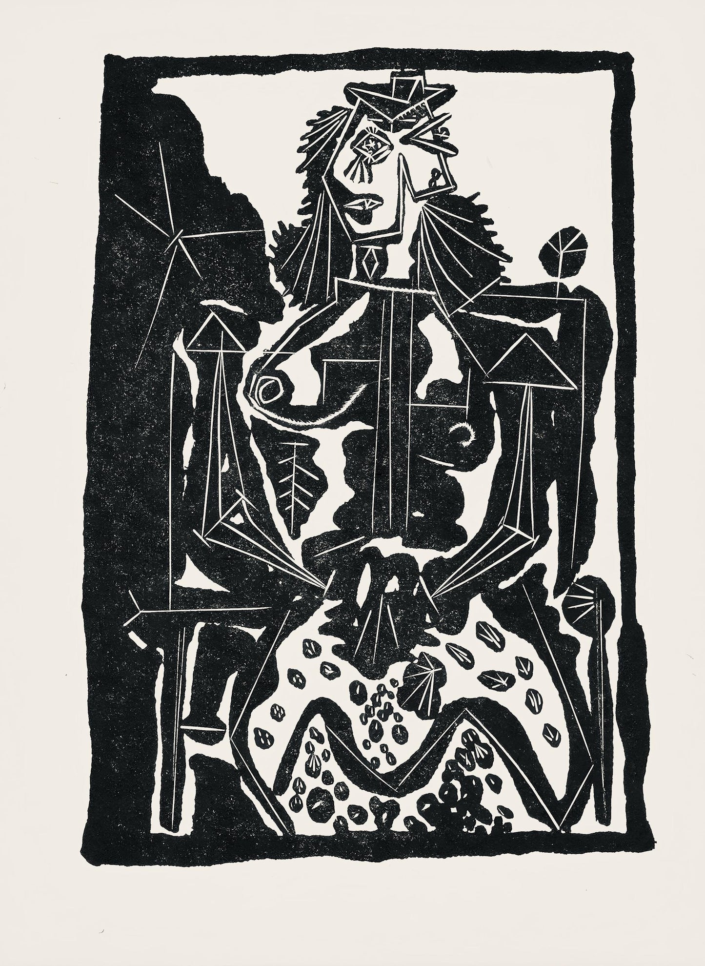 Pablo Picasso, Composition (Cramer 36; Bloch 360; Horodisch A6), Non Vouloir, Zincograph