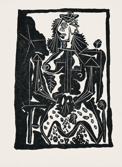 Pablo Picasso, Composition (Cramer 36; Bloch 360; Horodisch A6), Non Vouloir, Zincograph