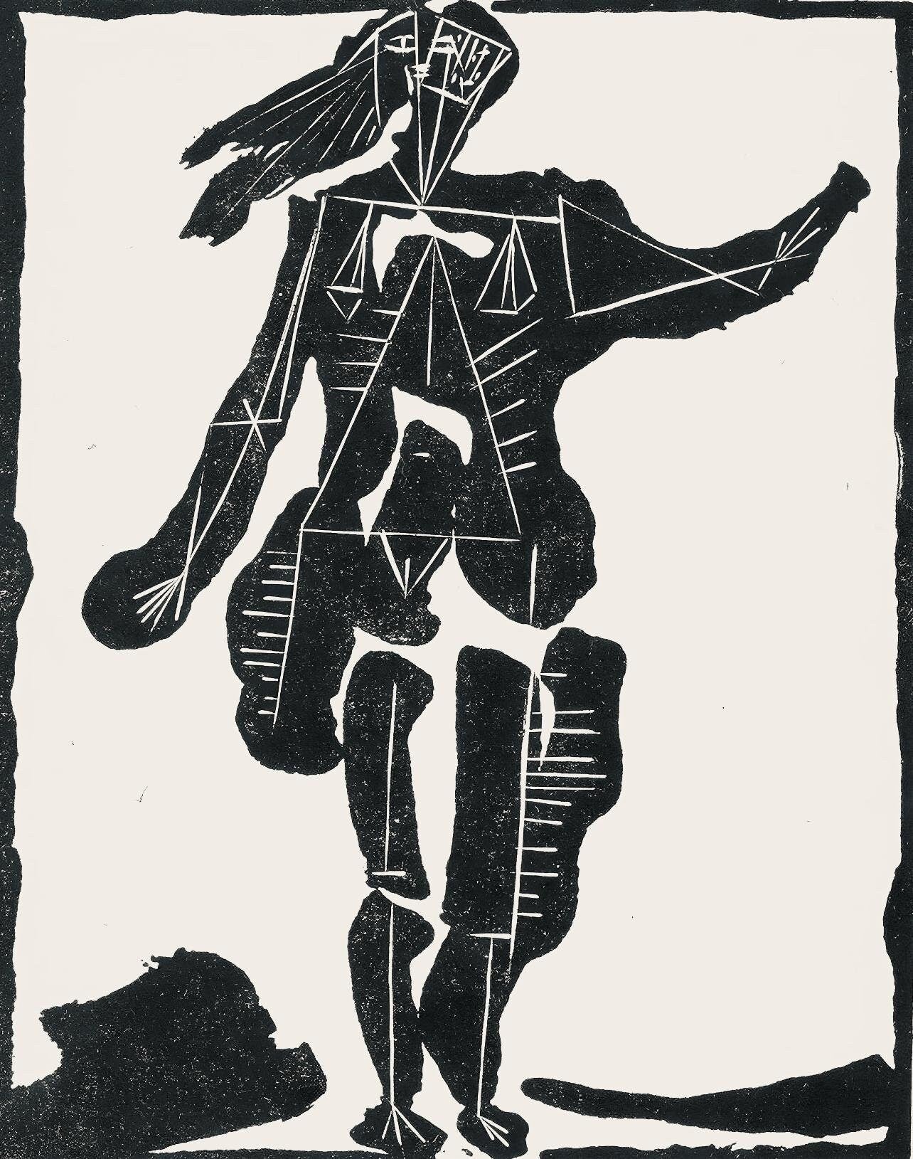 Pablo Picasso, Composition (Cramer 36; Bloch 360; Horodisch A6), Non Vouloir, Zincograph