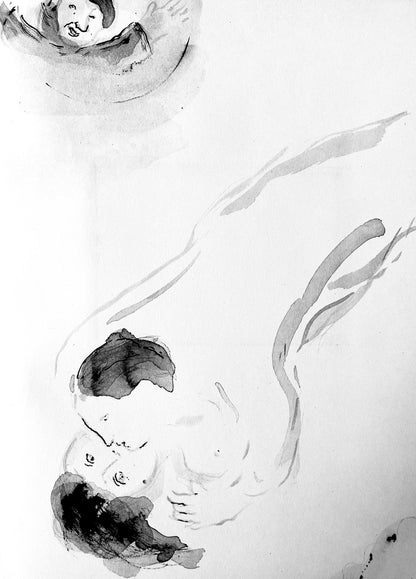 Marc Chagall, Composition, Contes De Boccace, Verve: Revue Artistique Et Littraire, Lithograph