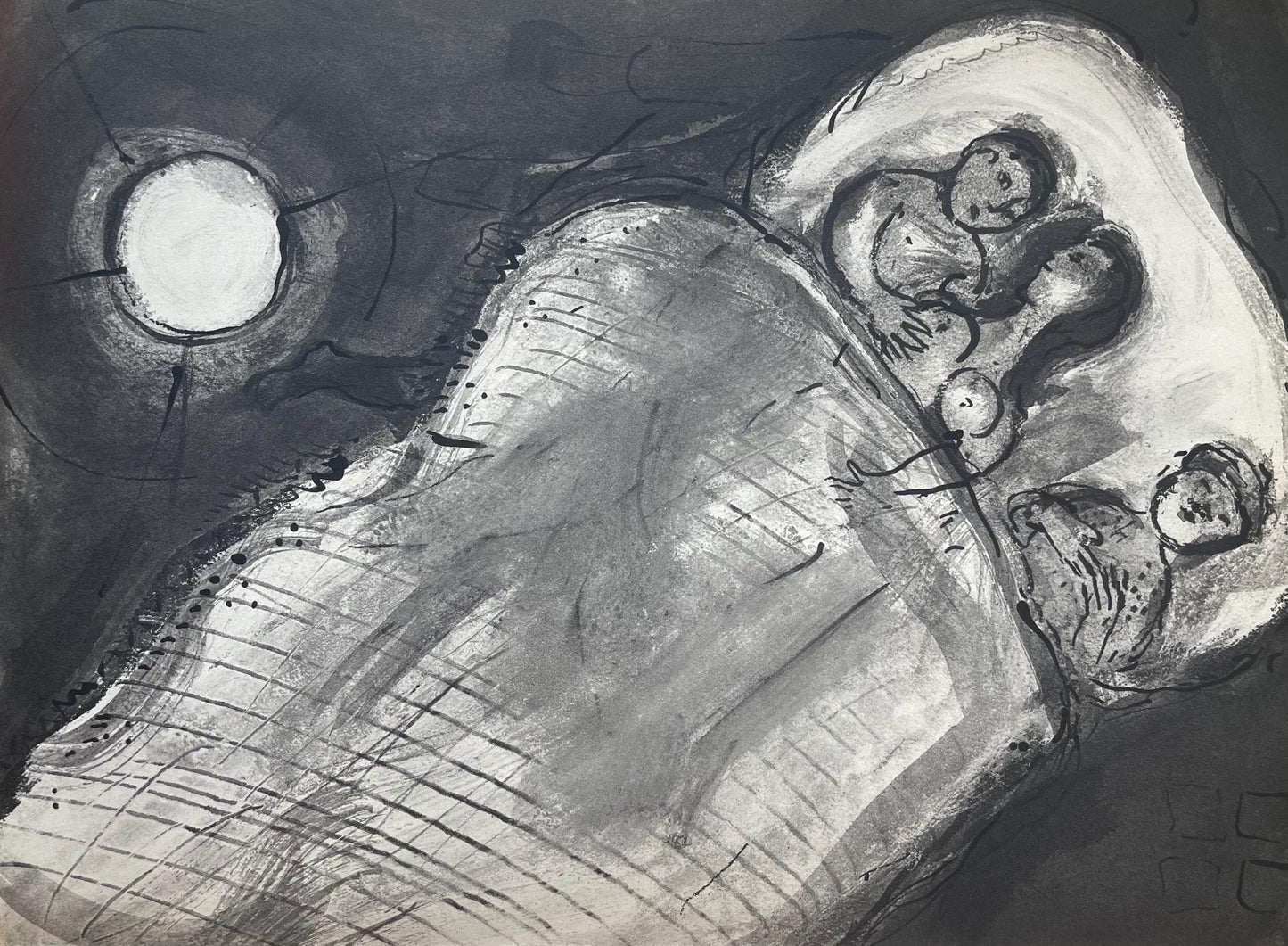 Marc Chagall, Composition, Contes De Boccace, Verve: Revue Artistique Et Littraire, Lithograph