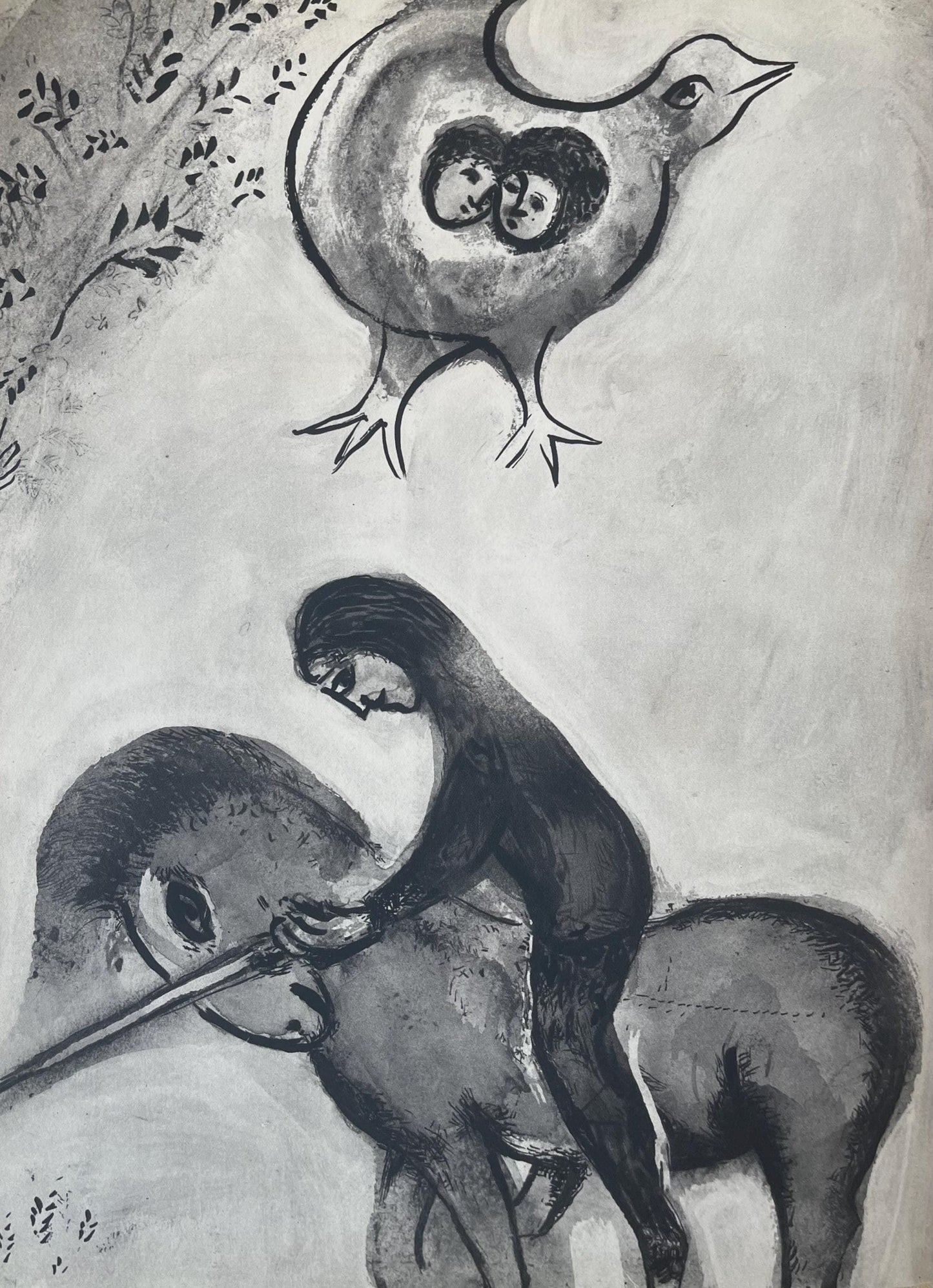 Marc Chagall, Composition, Contes De Boccace, Verve: Revue Artistique Et Littraire, Lithograph