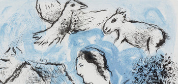 Marc Chagall, Composition (Cramer 104; Mourlot 917), Derrire Le Miroir, Lithograph