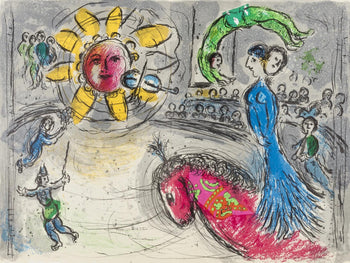 Marc Chagall, Composition (Cramer 110; Mourlot 945), Derrire Le Miroir, Lithograph