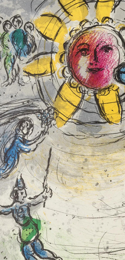 Marc Chagall, Composition (Cramer 110; Mourlot 945), Derrire Le Miroir, Lithograph