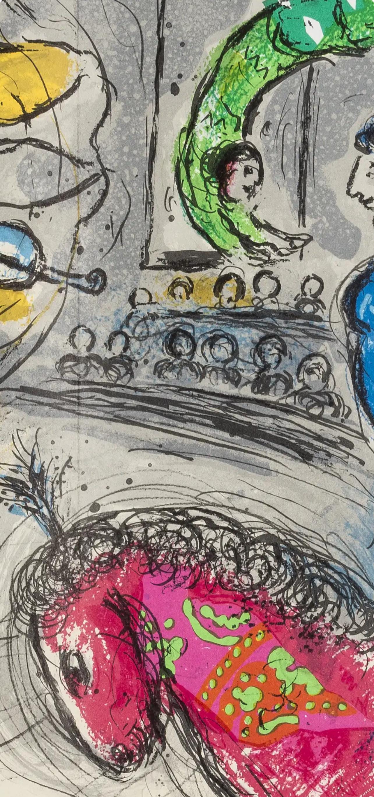 Marc Chagall, Composition (Cramer 110; Mourlot 945), Derrire Le Miroir, Lithograph