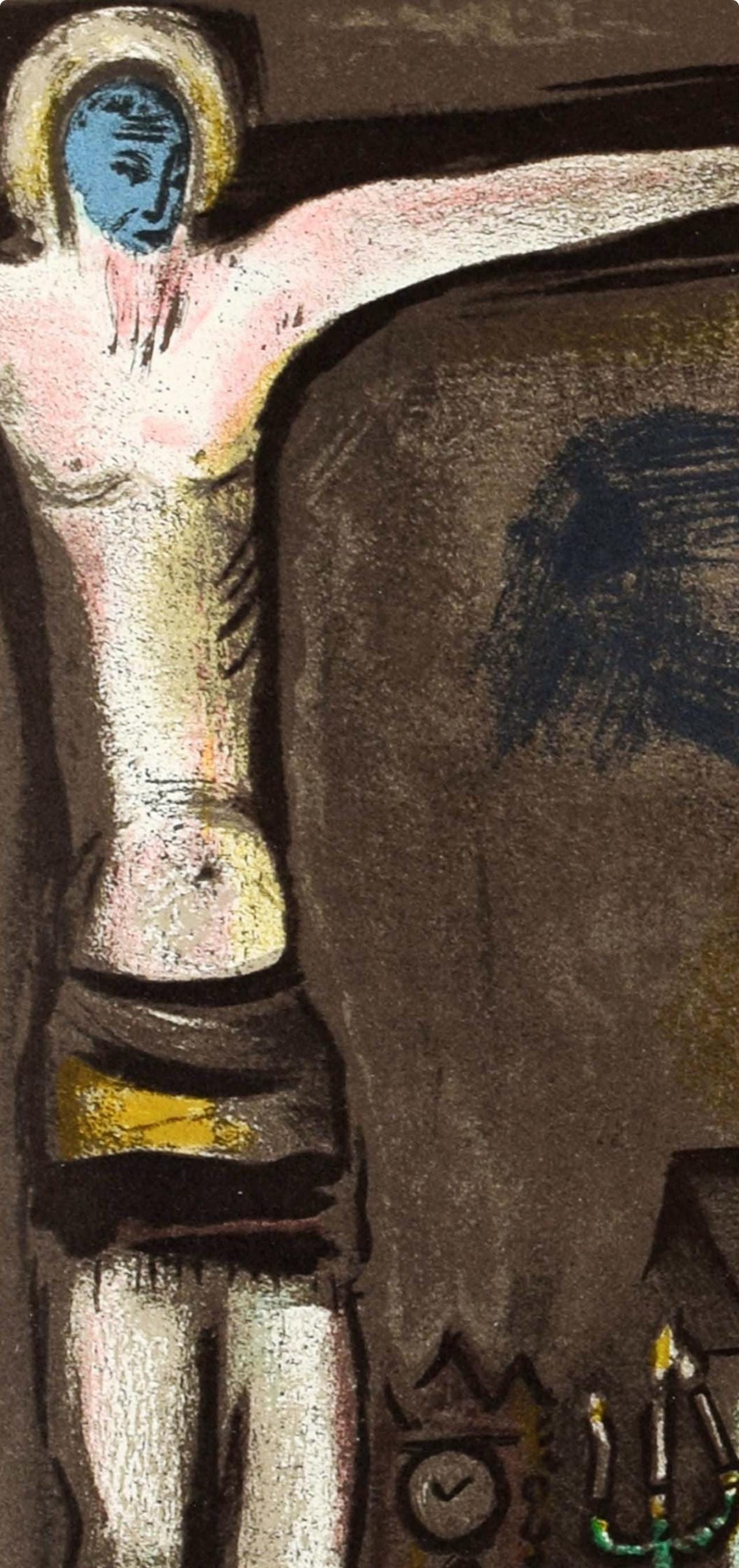 Marc Chagall, Composition, Derrire Le Miroir, Lithograph