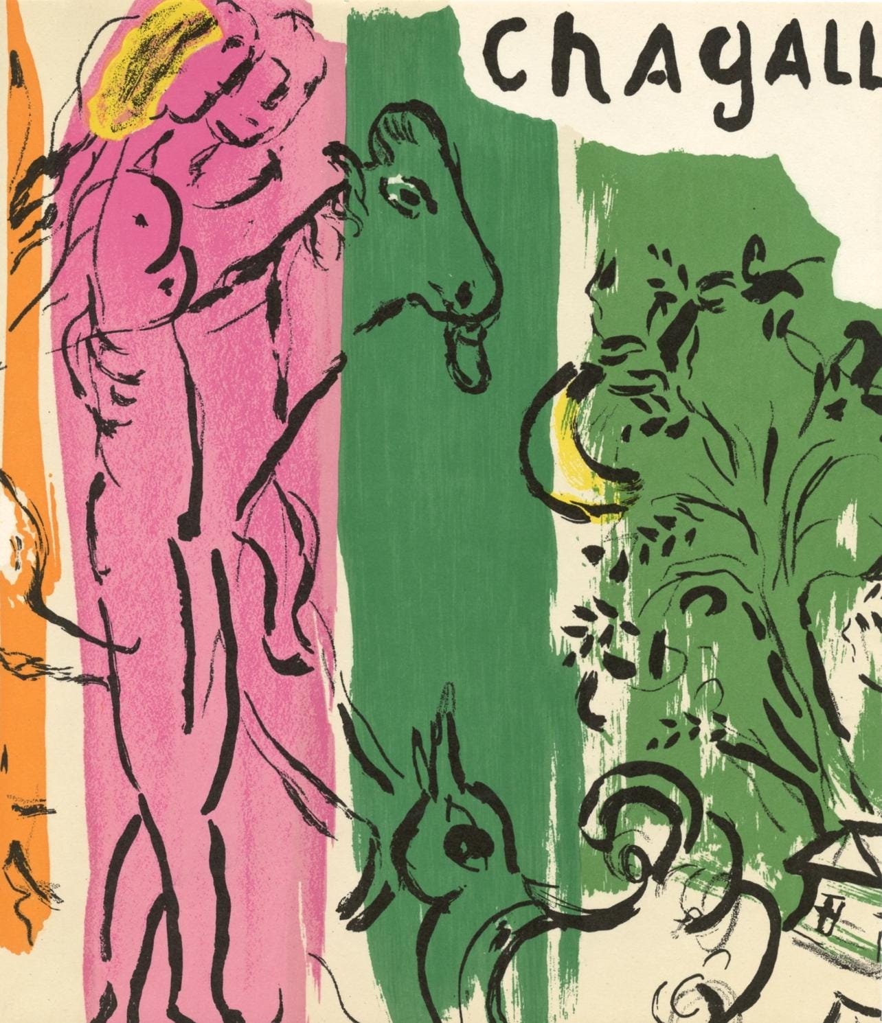 Marc Chagall, Composition (Mourlot 192-207; Cramer 34), Lithograph