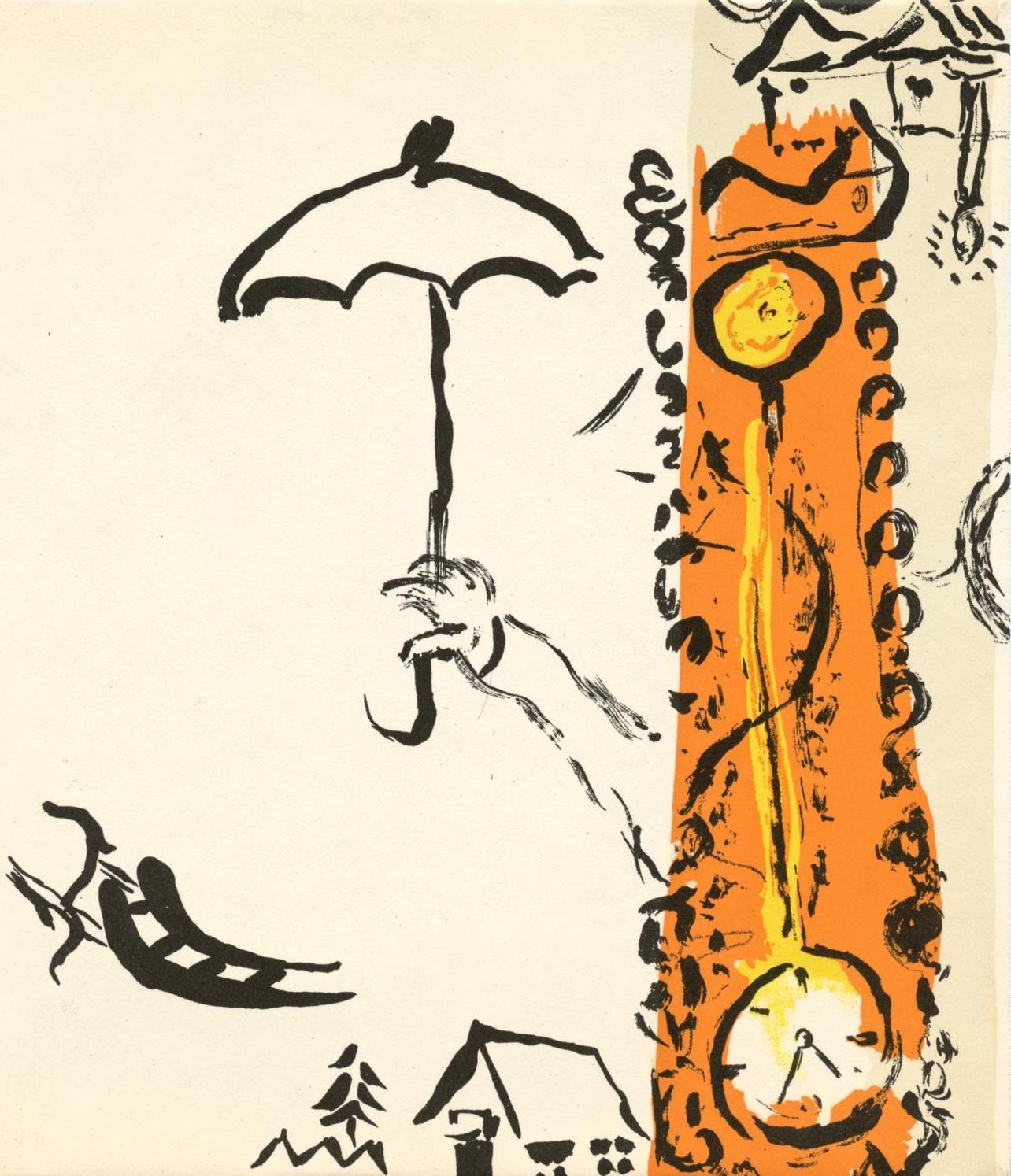 Marc Chagall, Composition (Mourlot 192-207; Cramer 34), Lithograph