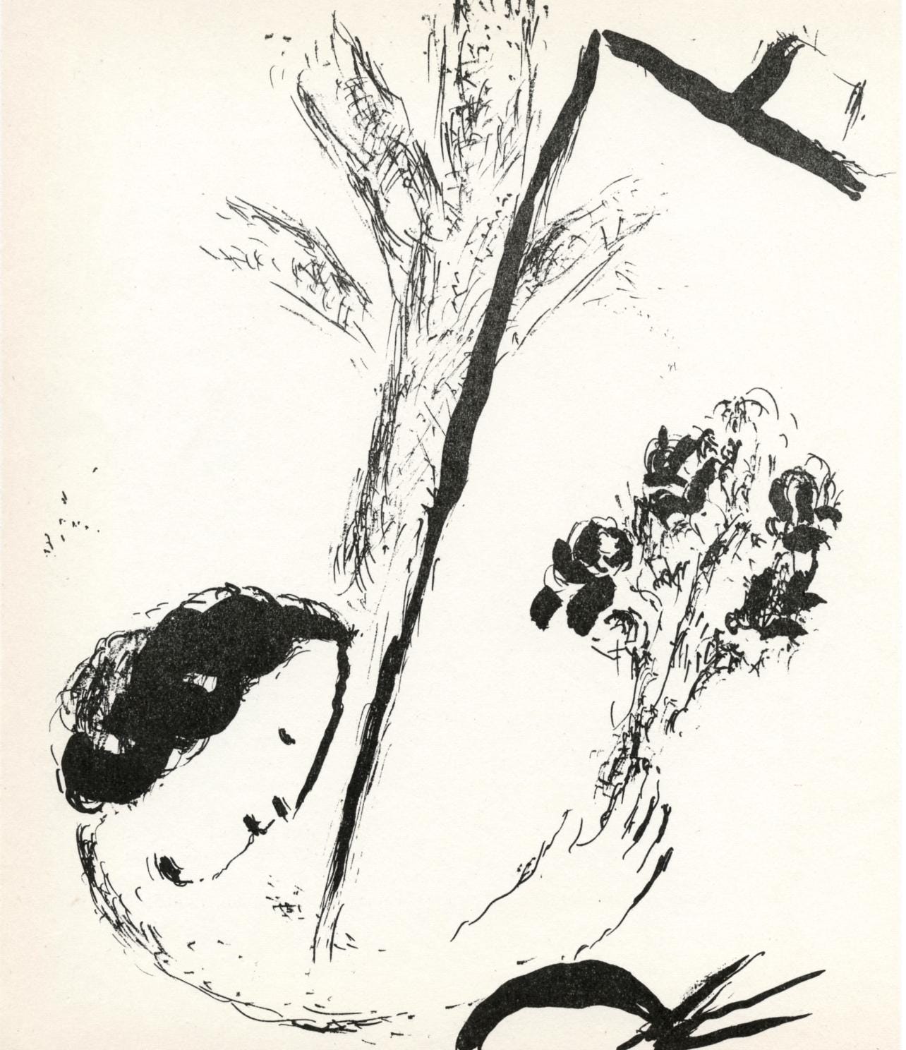 Marc Chagall, Composition (Mourlot 192-207; Cramer 34), Lithograph