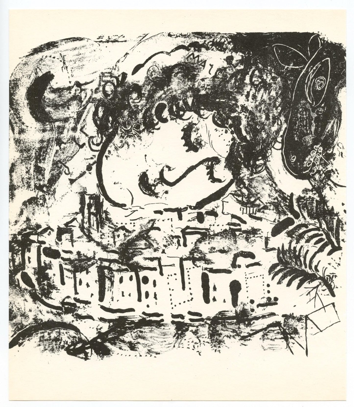 Marc Chagall, Composition (Mourlot 192-207; Cramer 34), Lithograph