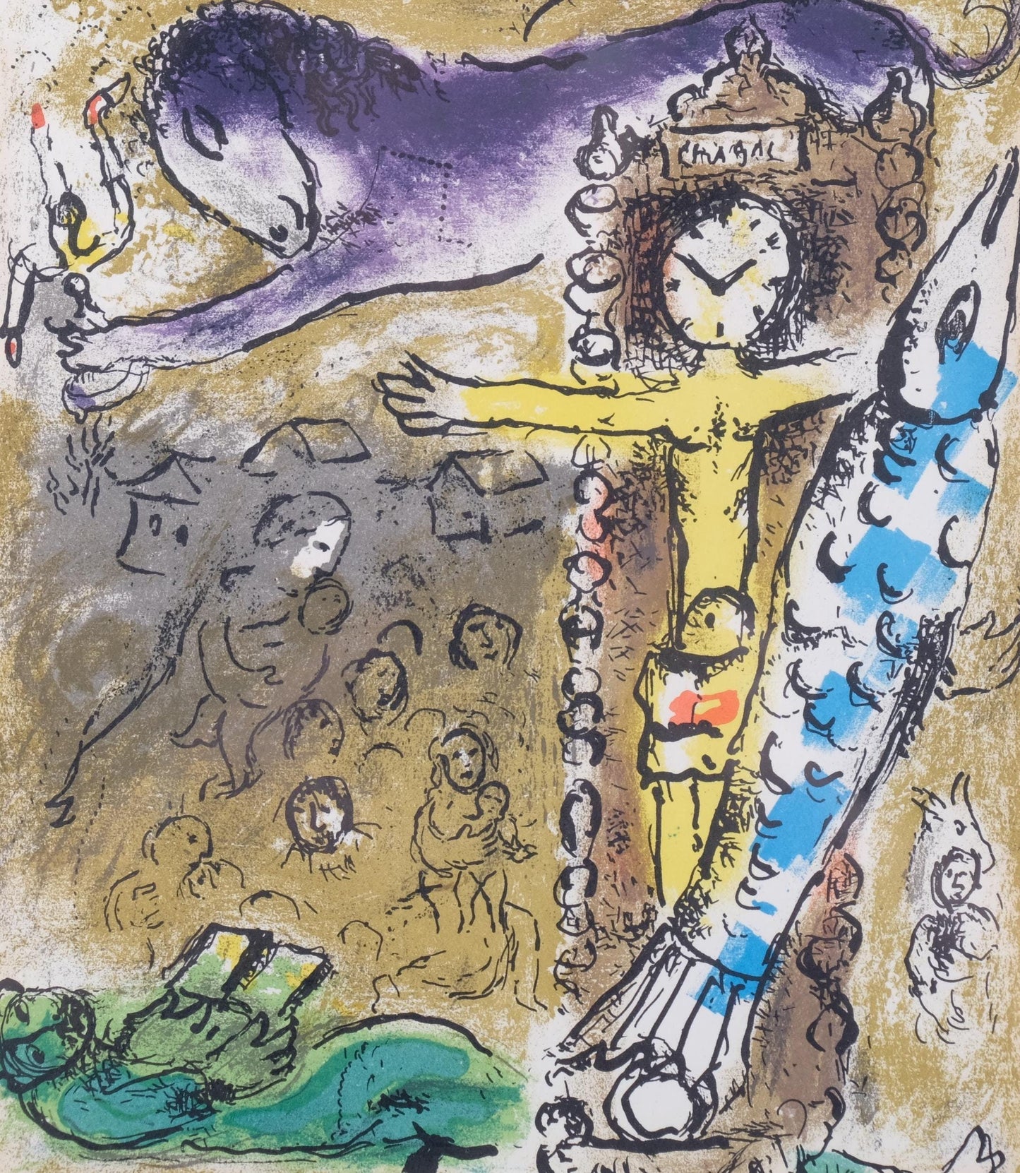 Marc Chagall, Composition (Mourlot 192-207; Cramer 34), Lithograph
