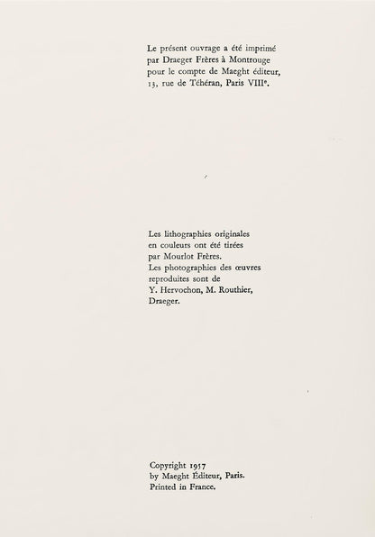 Marc Chagall, Composition (Mourlot 192-207; Cramer 34), Lithograph