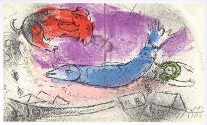 Marc Chagall, Composition (Mourlot 192-207; Cramer 34), Lithograph