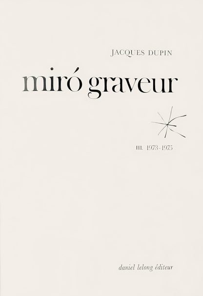 Joan Mir, Composition (Dupin 1294), Mir Graveur, Woodcut