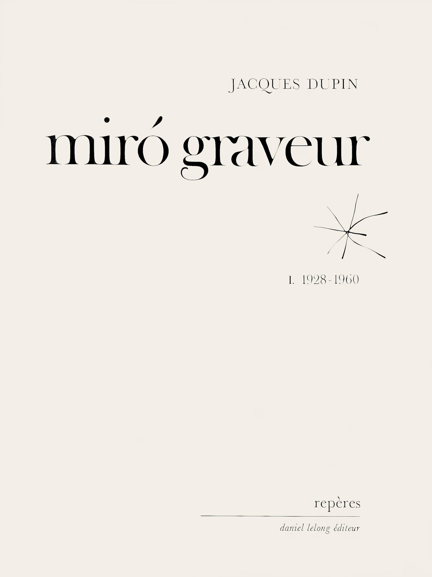 Joan Mir, Composition (Dupin 1290), Mir Graveur, Woodcut