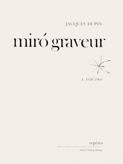 Joan Mir, Composition (Dupin 1290), Mir Graveur, Woodcut