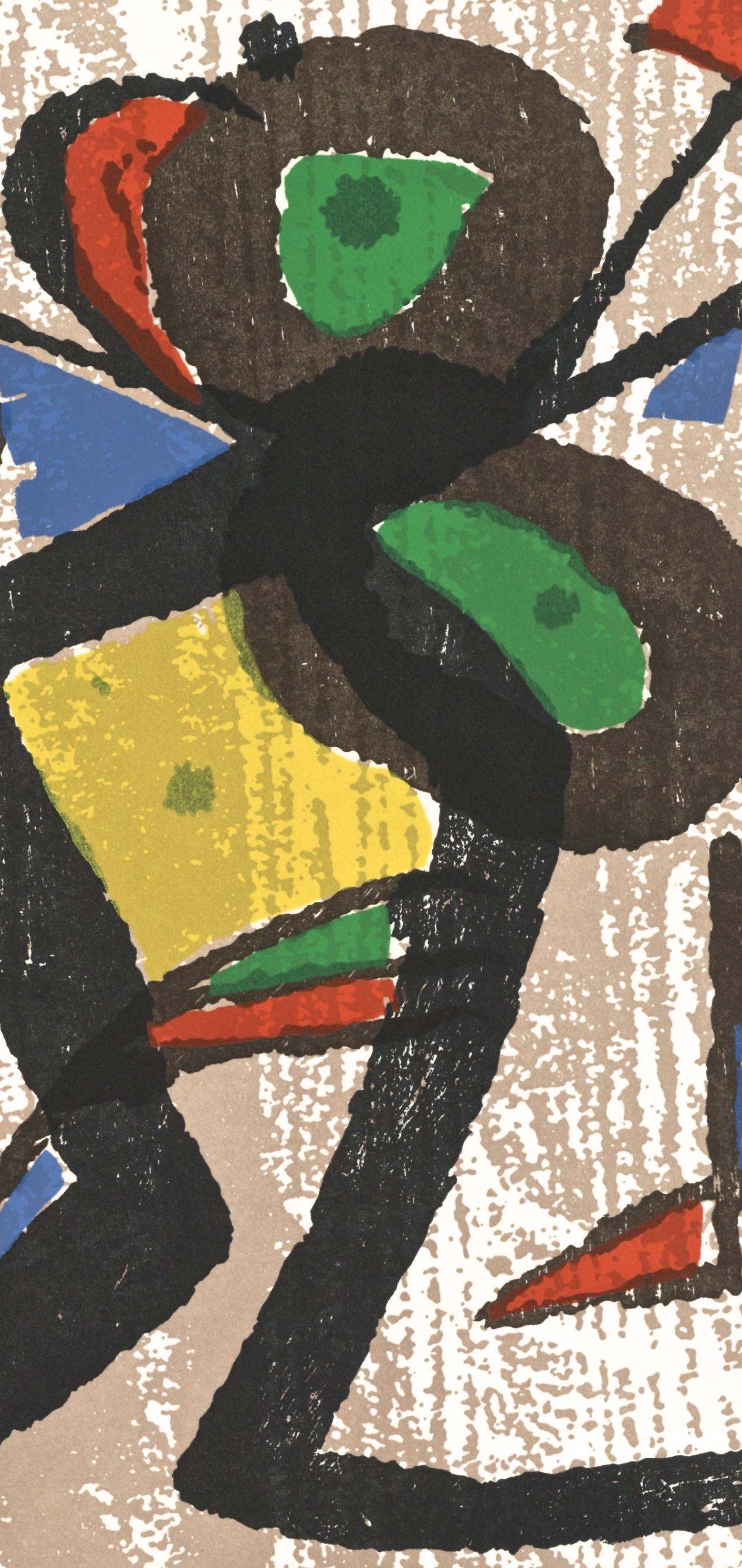 Joan Mir, Composition (Dupin 1290), Mir Graveur, Woodcut