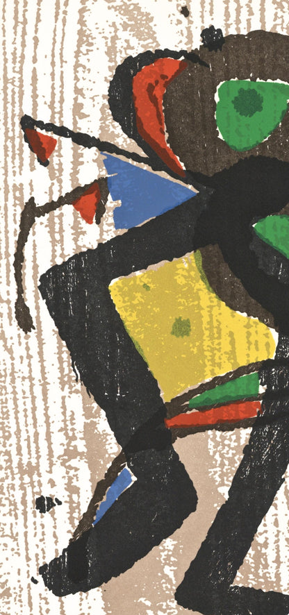 Joan Mir, Composition (Dupin 1290), Mir Graveur, Woodcut