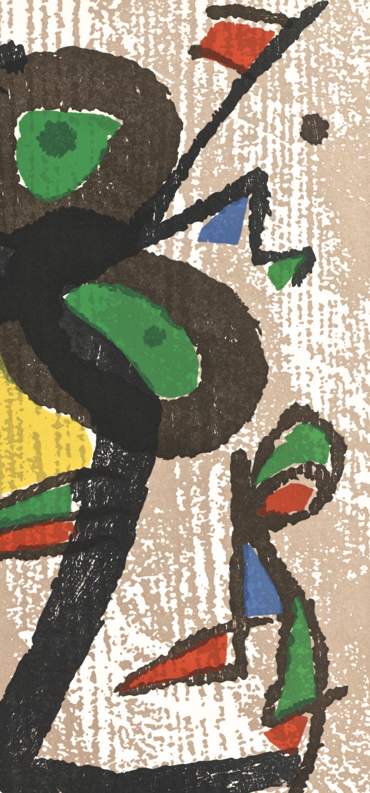 Joan Mir, Composition (Dupin 1290), Mir Graveur, Woodcut