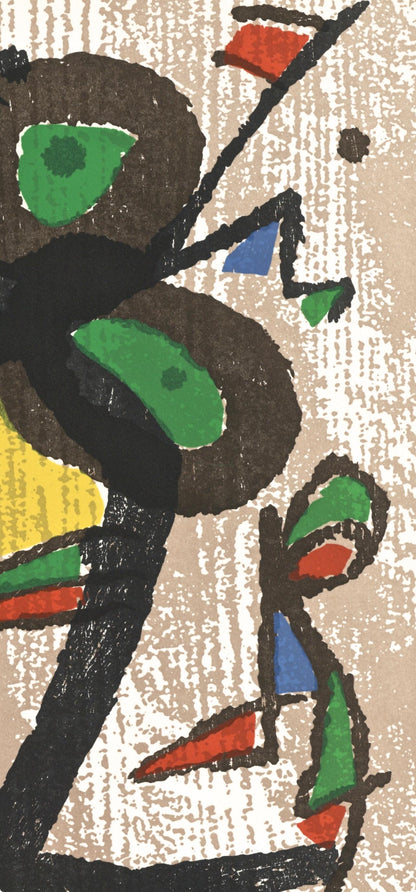 Joan Mir, Composition (Dupin 1290), Mir Graveur, Woodcut